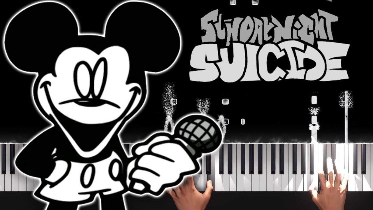 Happy Song - Friday Night Funkin' VS Mickey Mouse - Piano Tutorial