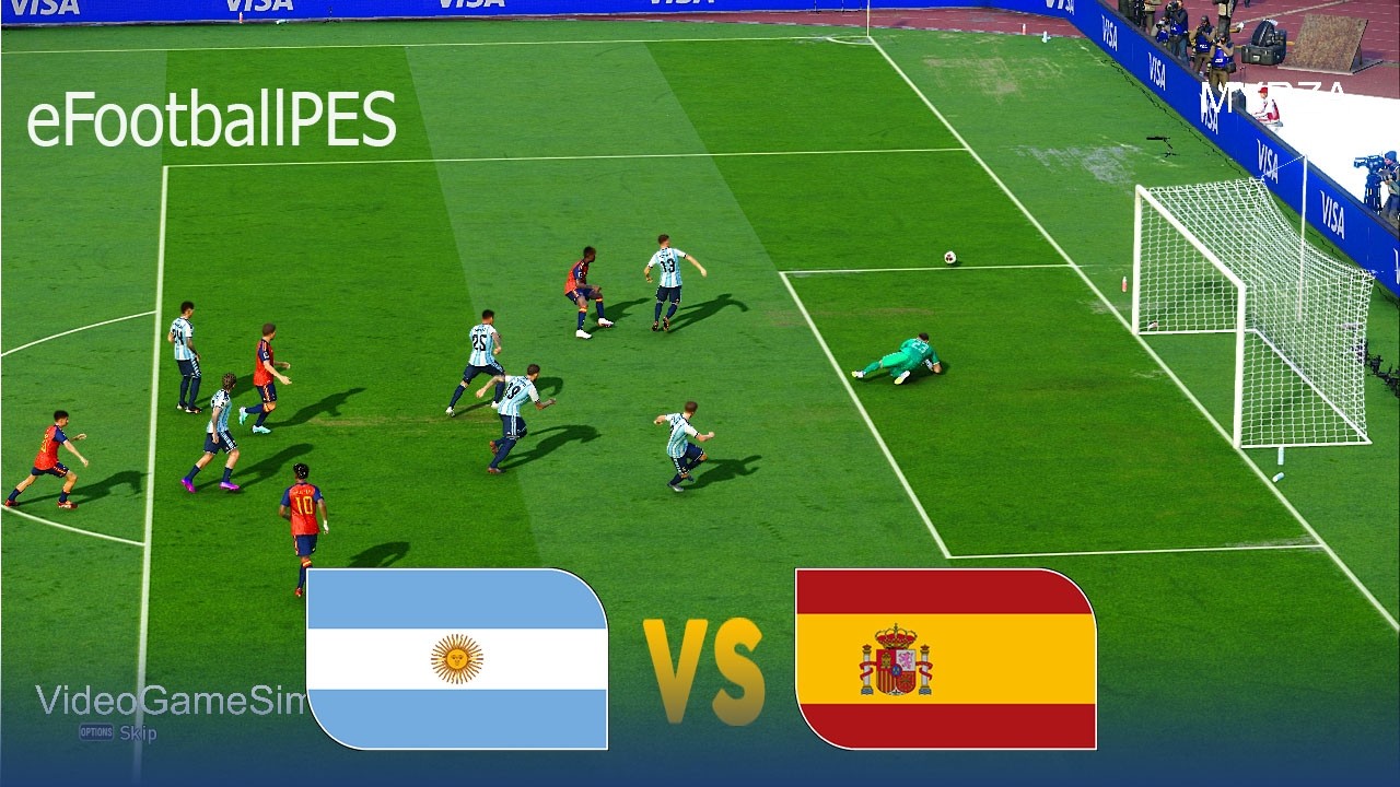 ARGENTINA vs SPAIN | FIFA World cup 2026 Simulation & Prediction | eFootball PES 2021 Gameplay