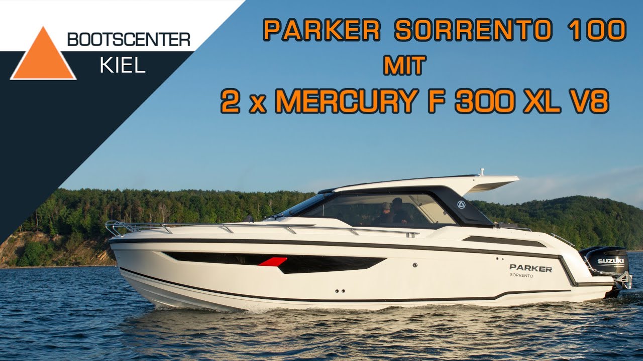 Parker Sorrento 100 mit 2 Mercury F 300 XL V8
