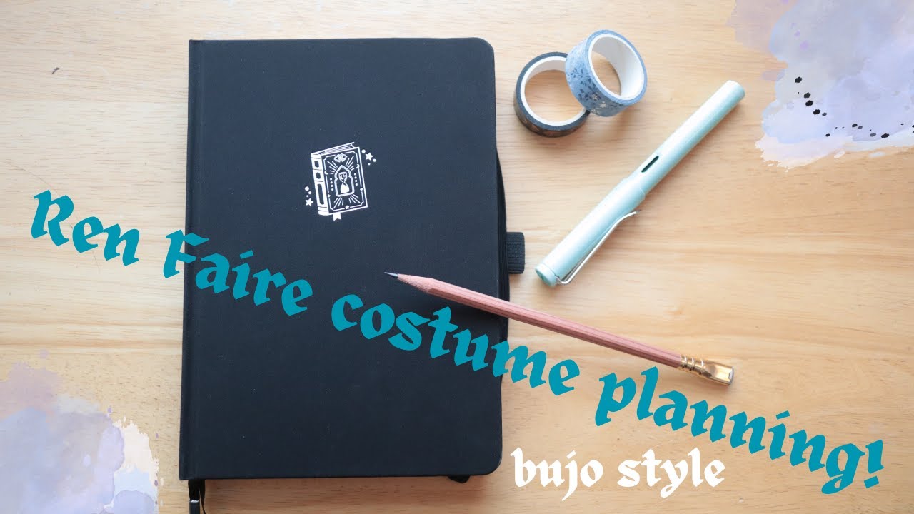 Fantasy Ren Faire Costume planning- bullet journal style