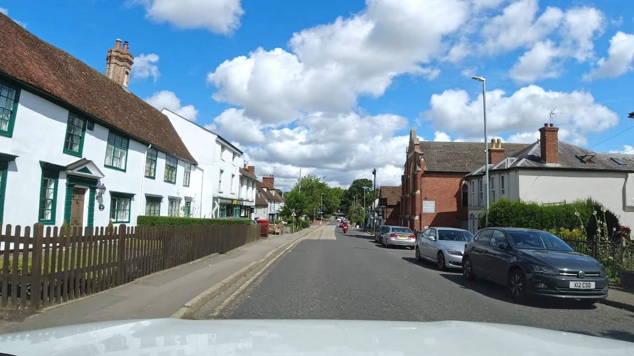 A Drive through English Countryside, Windmill Hill to Aylesford 4K