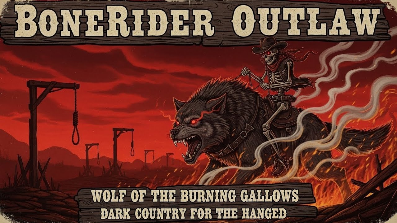 BoneRider Outlaw 🔥 Wolf of the Burning Gallows 🐺 Dark Country for the Hanged