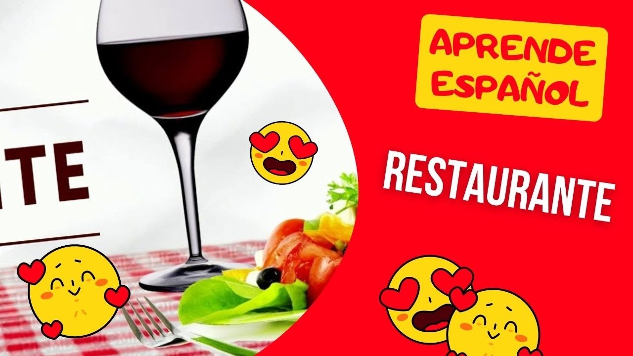 Restaurante! Clase de espa&ntilde;ol. Vamos a aprender juntos! Урок испанского по теме 