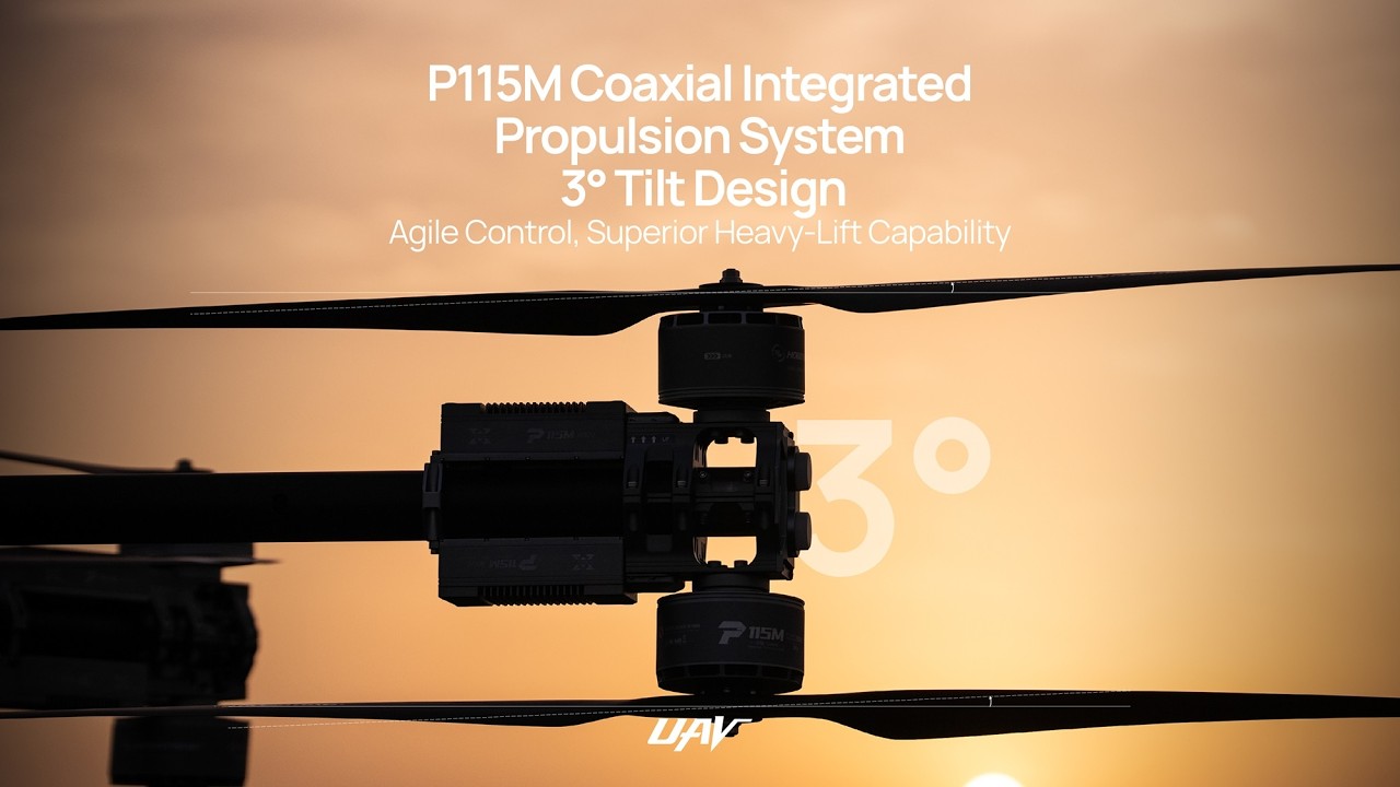 P115M 800V Coaxial Propulsion System with 3° tilt-angle design