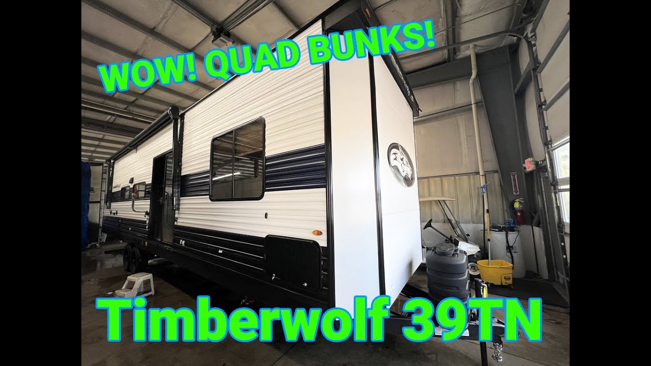 Cherokee Timberwolf 39TN Destination Trailer with Quad Bunks!