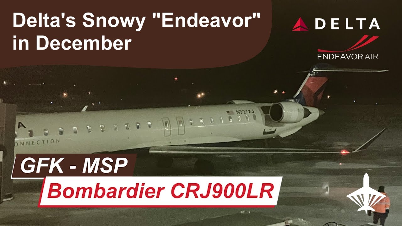 TRIP REPORT | Delta Connection DL5407 | Grand Forks - Minneapolis | CRJ900 | N927XJ | Economy