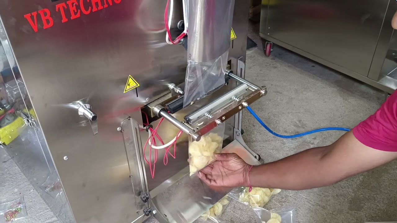 Potato Chips Packing Machine With Nitrogen Filling || Chips Packing Machine