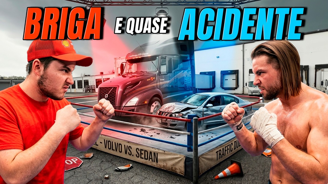 BRIGA E QUASE ACIDENTE NA ENTREGA