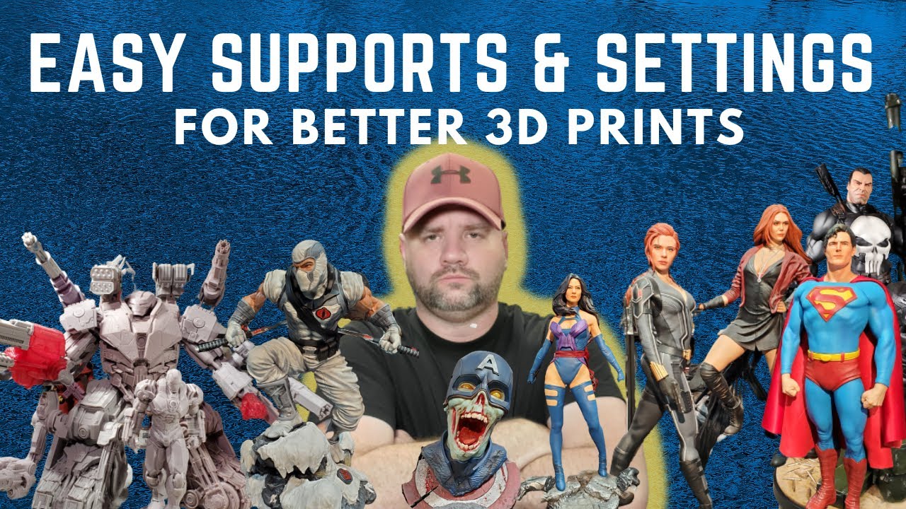 Quick and EASY Settings for Better 3D PRINTS / Supports/ Resin Art
