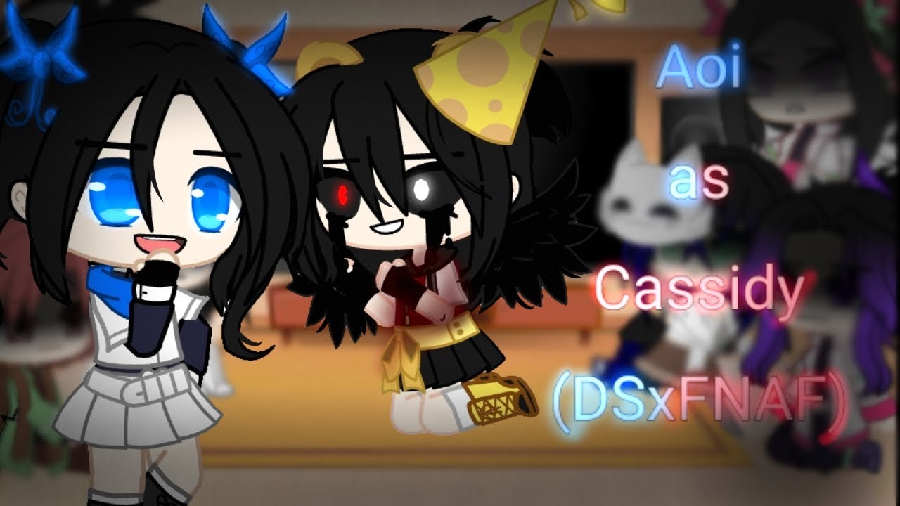Kamaboko squard + Shinobu e Kanae reagindo a Aoi as Cassidy (Demon Slayer x five nights at freddy's)