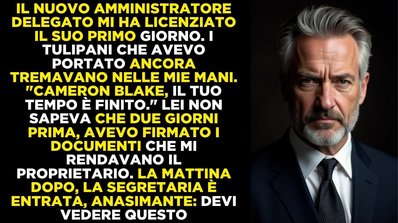 Il nuovo CEO mi licenzia senza sapere che sono diventato proprietario: la riunione sarà epica