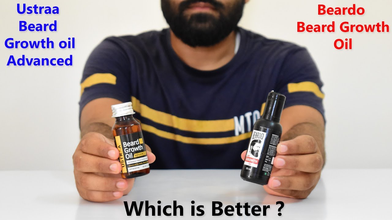 Beardo Beard Growth Oil vs Ustraa Beard Growth Oil Advanced ! Personal Experience हिंदी में