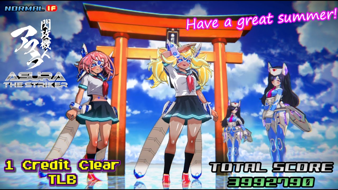 ASURA THE STRIKER (PC) 1 Credit Clear (A-B-D-G-K-P-V-Ω Route | TLB | Good Ending | Normal)