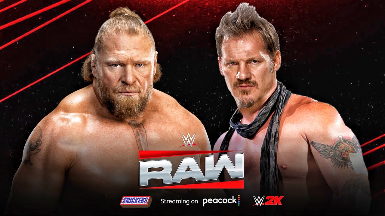 Крис Джерико против Брока Леснара — матч «Fall Count Anywhere» на WWE RAW