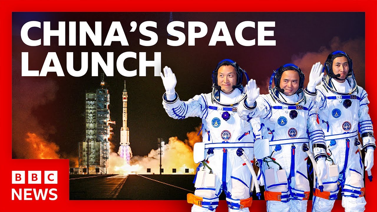 China launches spaceship to bring stuck astronauts back home | BBC News