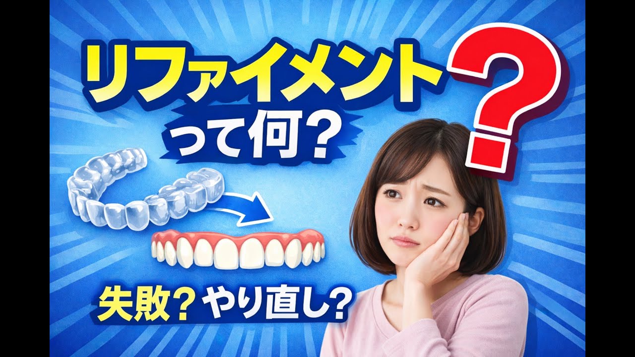 リファイメントって何？失敗？やり直し？矯正が長引く本当の理由