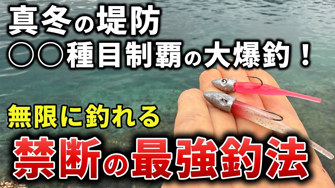 真冬に魚種無限の大爆釣！ルアーで簡単・ボウズ逃れ最強の釣り方で魚が湧く光景に衝撃...