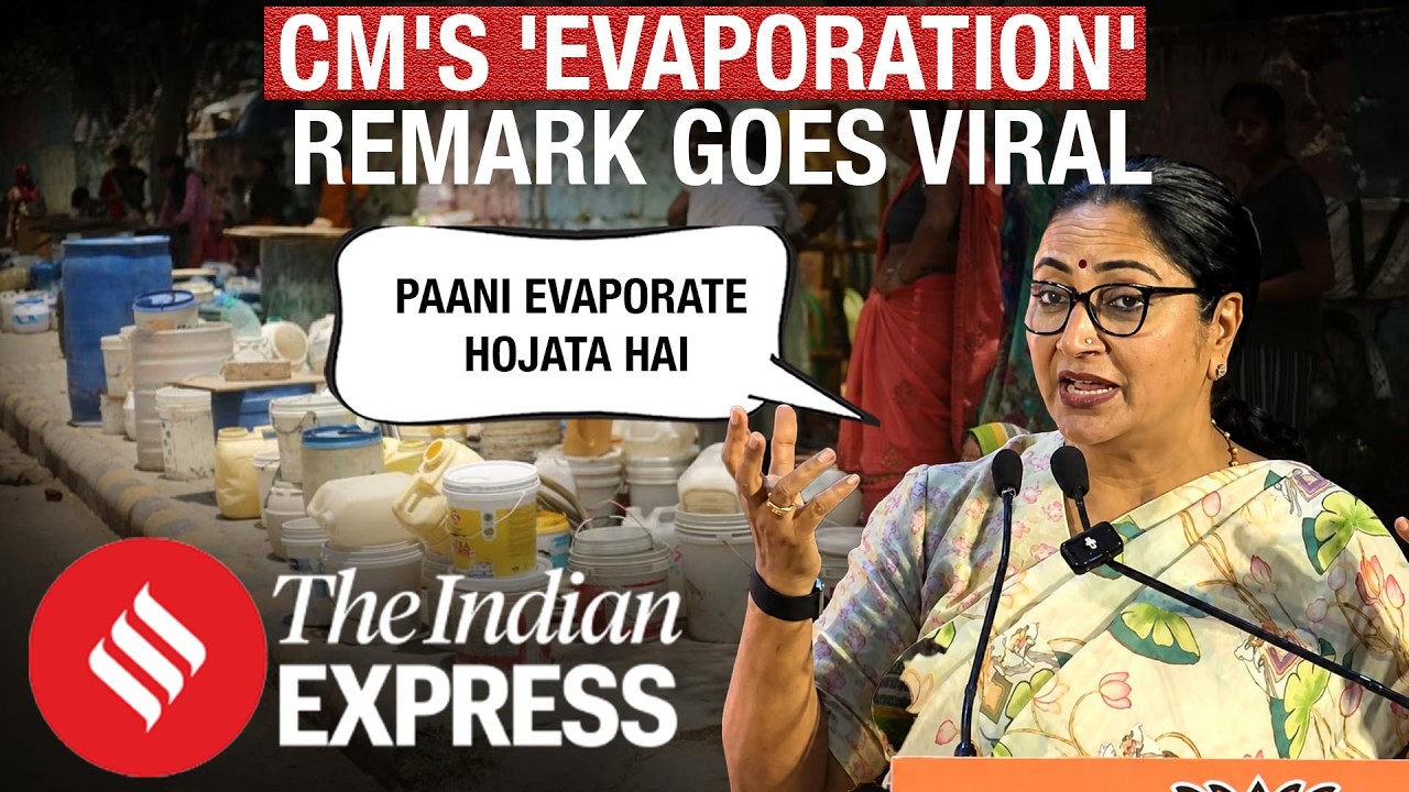 Delhi CM's 'Water Evaporates' Remark Goes Viral Amid Water Crisis