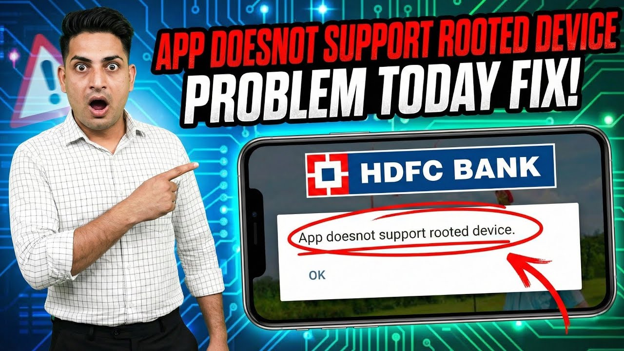 HDFC Bank App Is Not Supported Problem Today || Hdfc Bank App Not Working Problem Today Fix