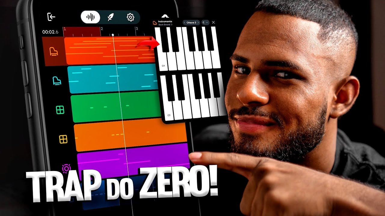 COMO FAZER UM BEAT DE TRAP NO CELULAR! Usando o BandLab
