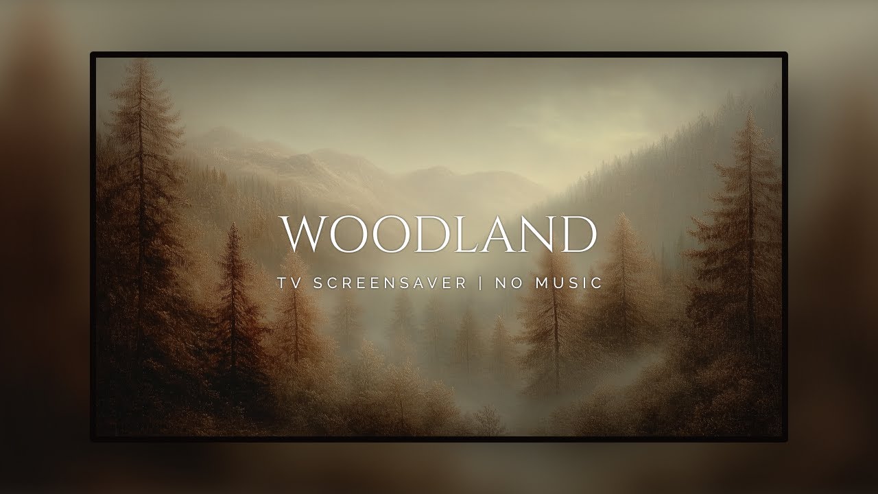 TV Screensaver | Fall Woodland Serenity: 3 Hours of Relaxing Art for Autumn Atmosphere
