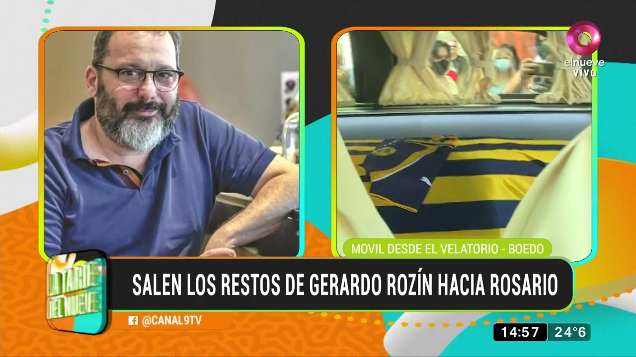 Salen los restos de Gerardo Rozín hacia Rosario