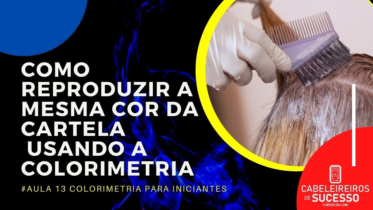 #13 como reproduzir a cor da cartela usando a colorimetria - Live 45
