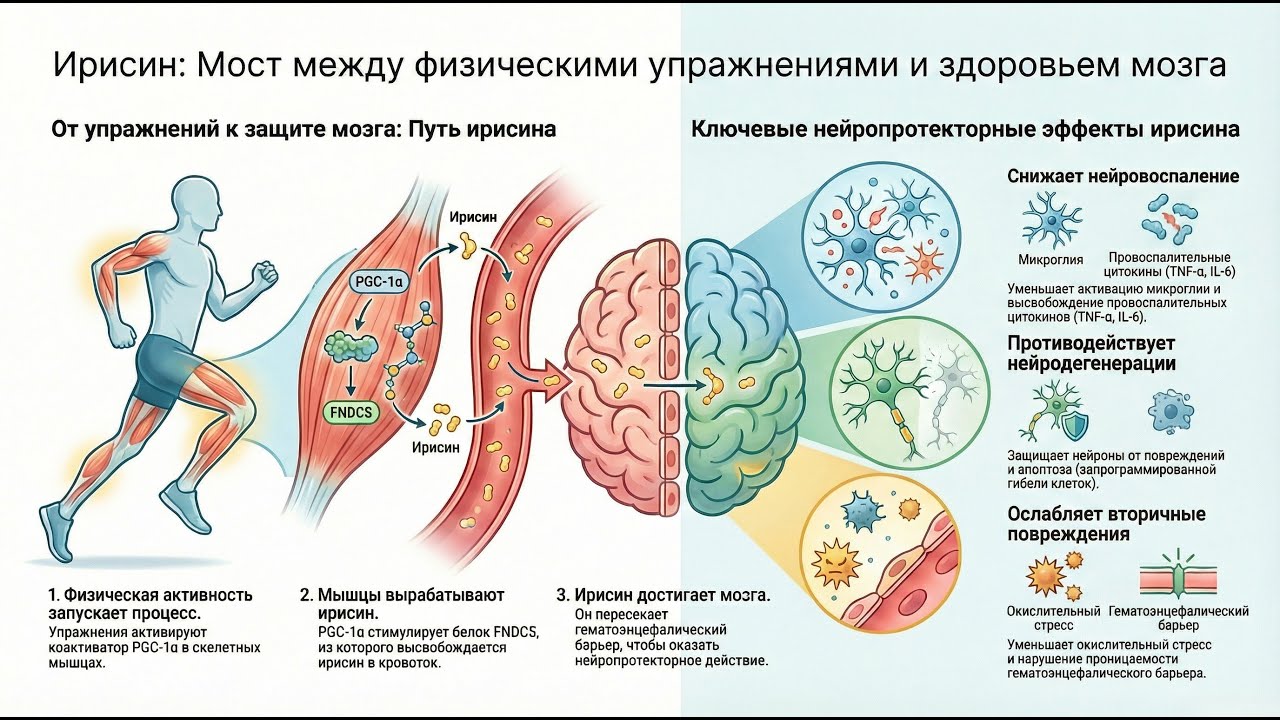 Ирисин: открытый мост между физическими упражнениями и здоровым мозгом
