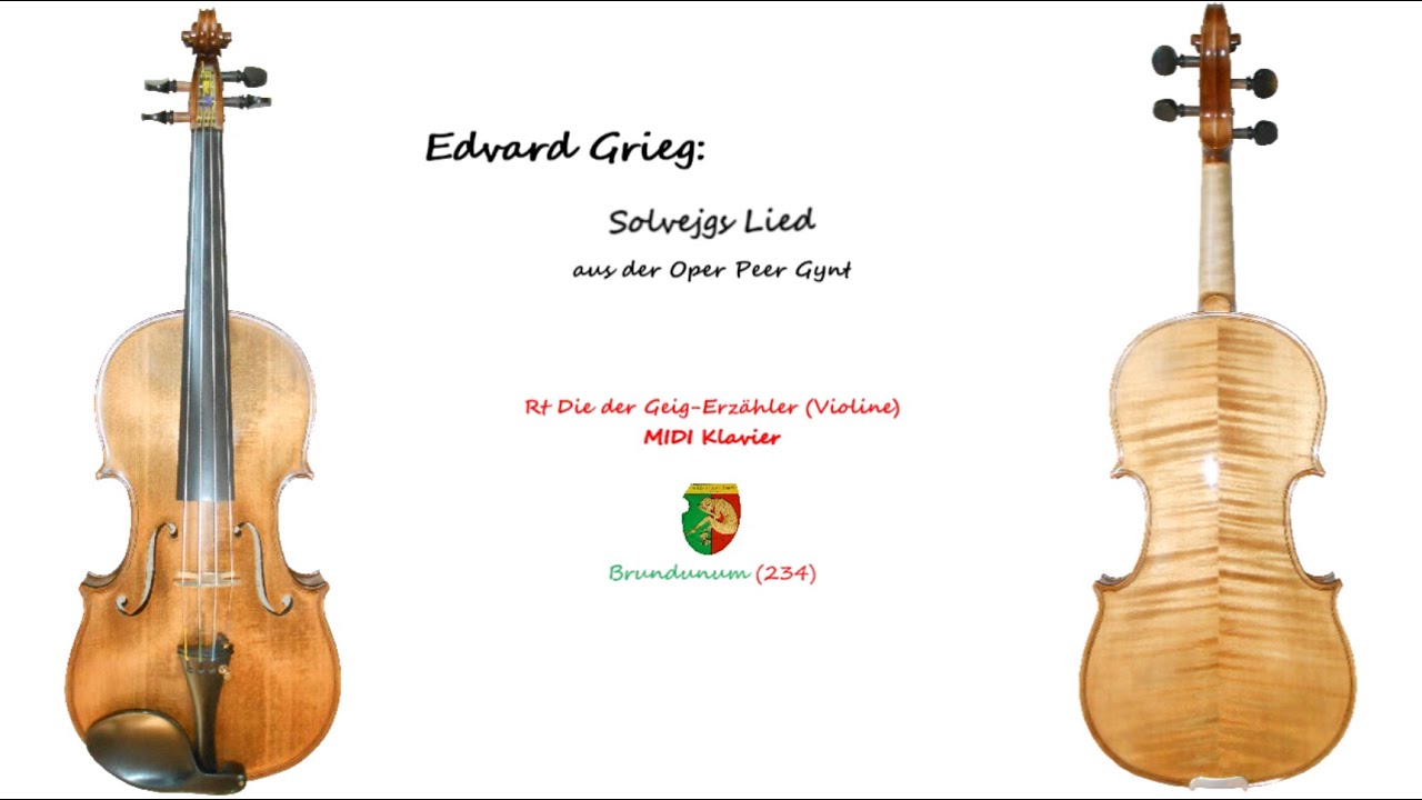 Edvard Grieg, Solvejgs Lied, aus Peer Gynt