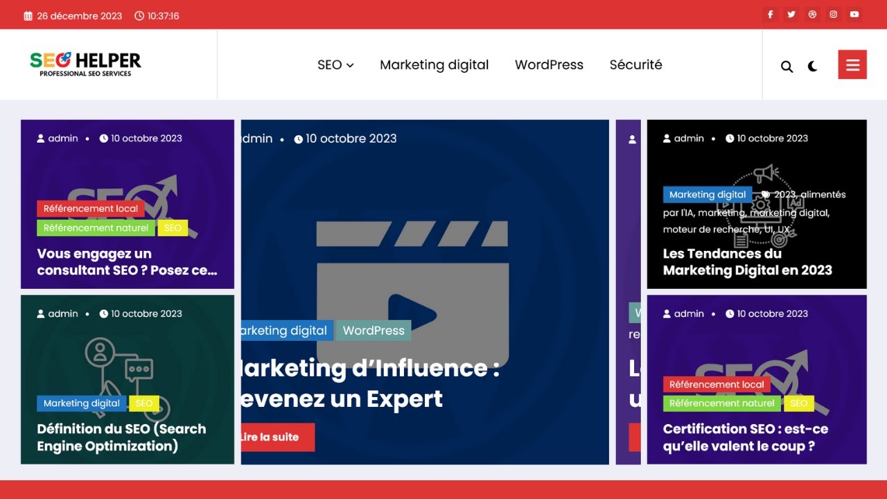 Jour 1 : Créer un BLOG professionnel avec WORDPRESS