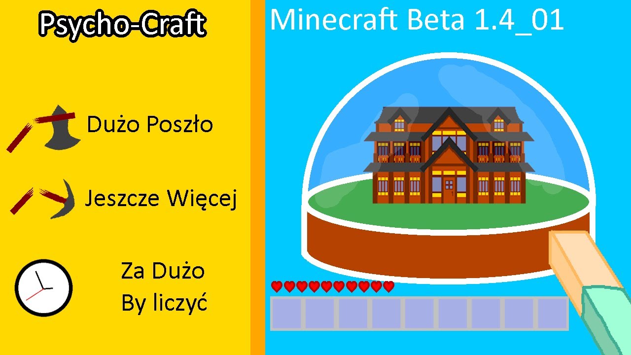 PsychoCraft 2 - Zbudowałem Dużą Posiadłość w kopule na wersji Minecraft Beta