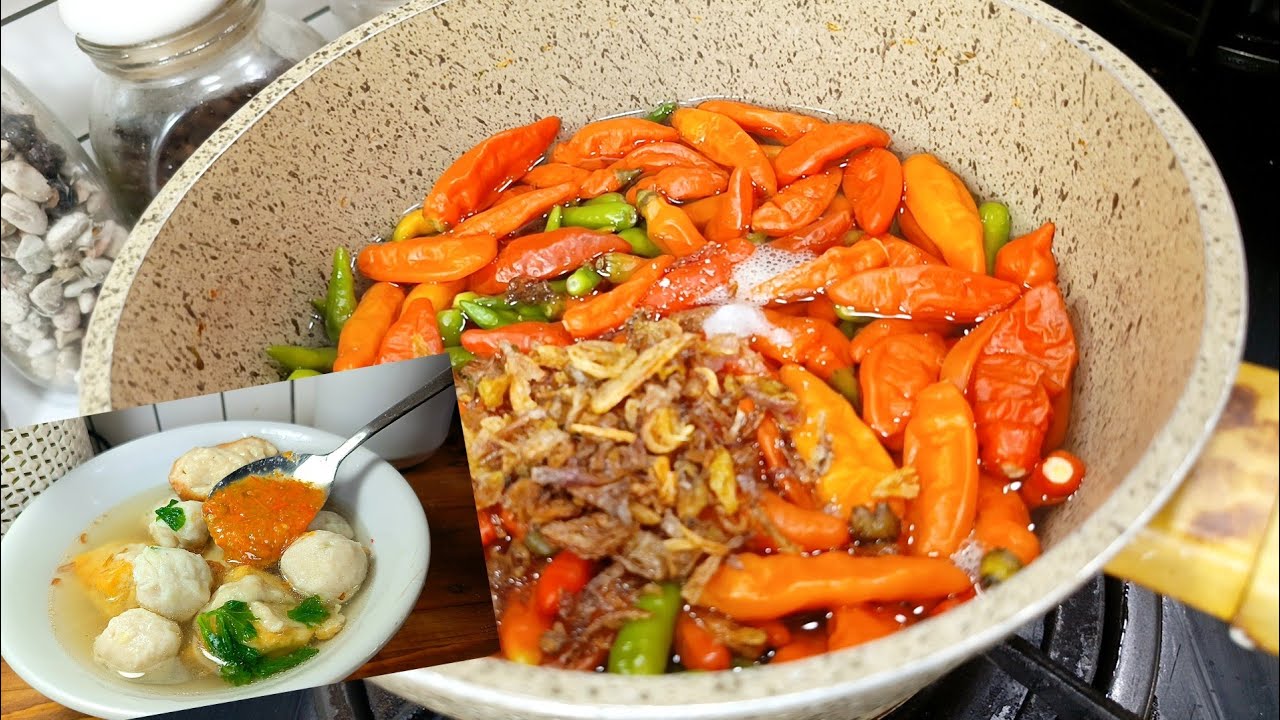 RESEP SAMBEL BAKSO UNTUK 50 PORSI EDISI ARISAN RT