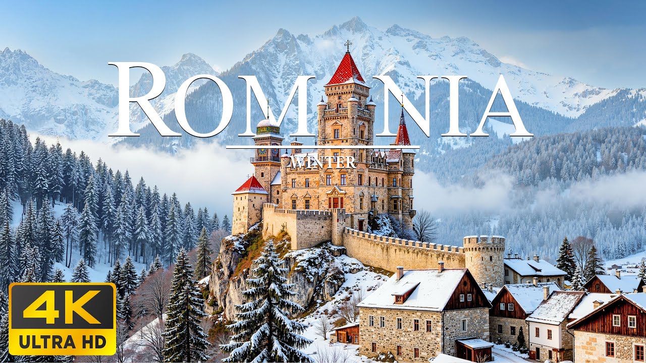 Winter Romania 4K ❄️ Hidden European Magic, Silent Towns & Carpathian Valleys