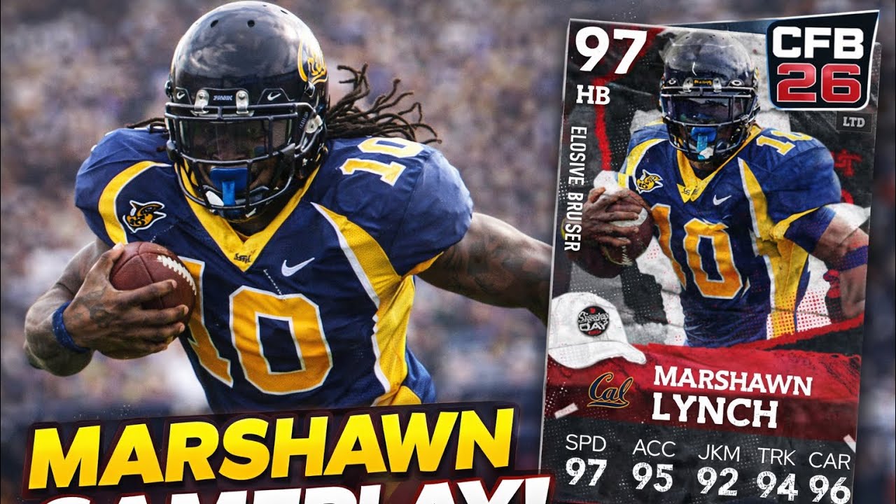EA Added BEAST MODE MARSHAWN LYNCH To College Football 26. Can He Carry Me in The NATTY?
