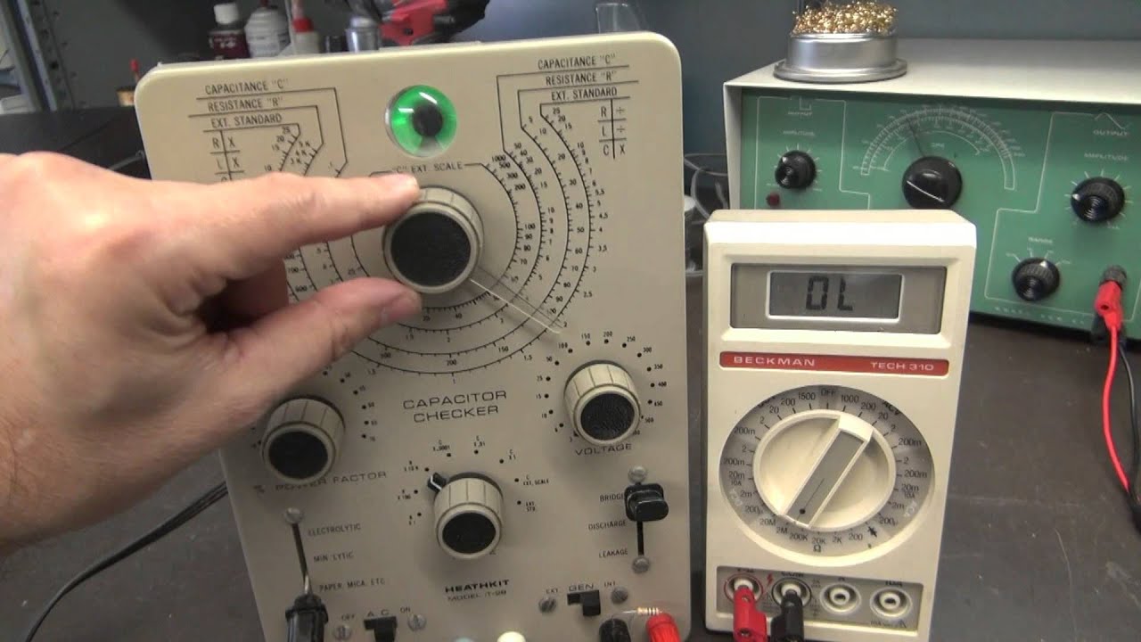 Heathkit IT-28: ремонт и демо-версия устройства для проверки конденсаторов. Как пользоваться винт...