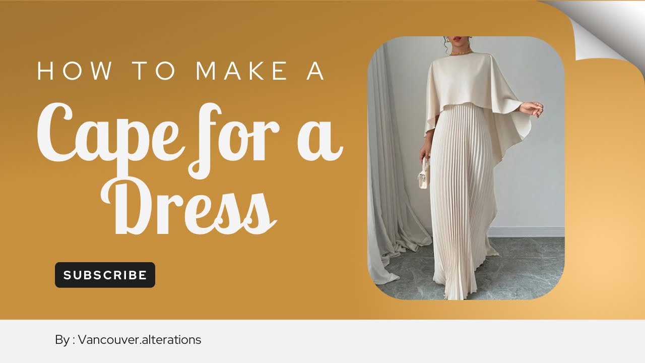 How to make a cape for a dress !! Step by step tutorial for beginners !!!