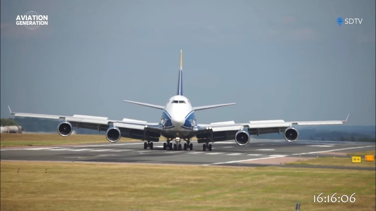 Gracious and Amazing  747 Crosswind Landing