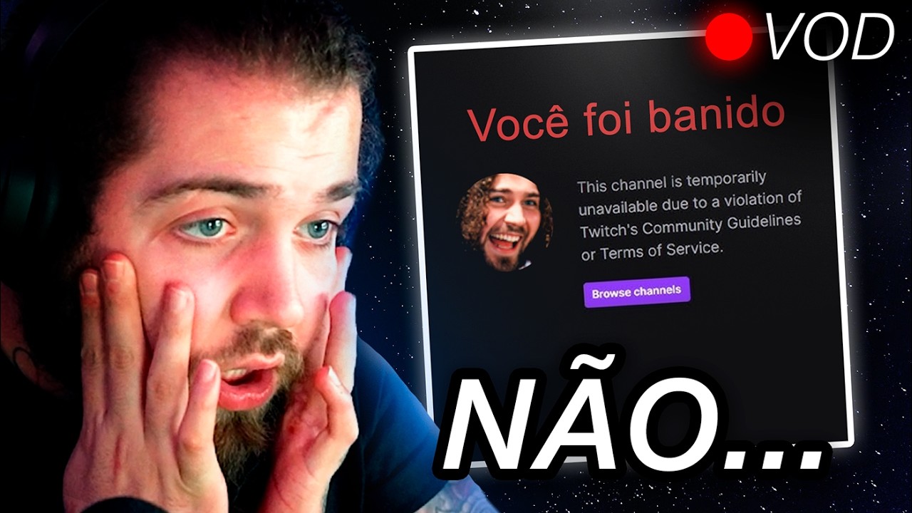 VOU SER BANIDO DA TWITCH... Memes, Terror & Golf com amigos | Lives do Wuant