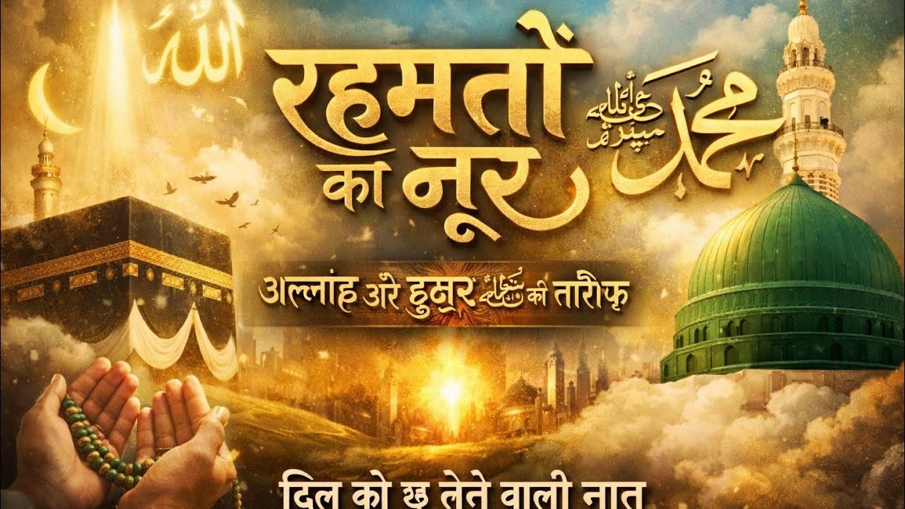 रहमतों का नूर ﷺ | Allah Aur Huzoor ﷺ Ki Tareef | Heart Touching Hamd-O-Naat | Soft Piano Nasheed