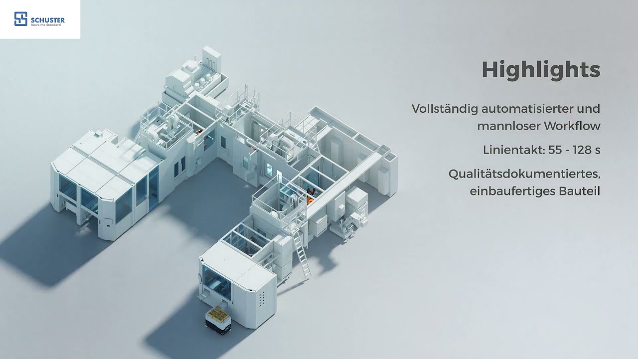 Schuster - Linie zur Komplettfertigung von Adapterwellen