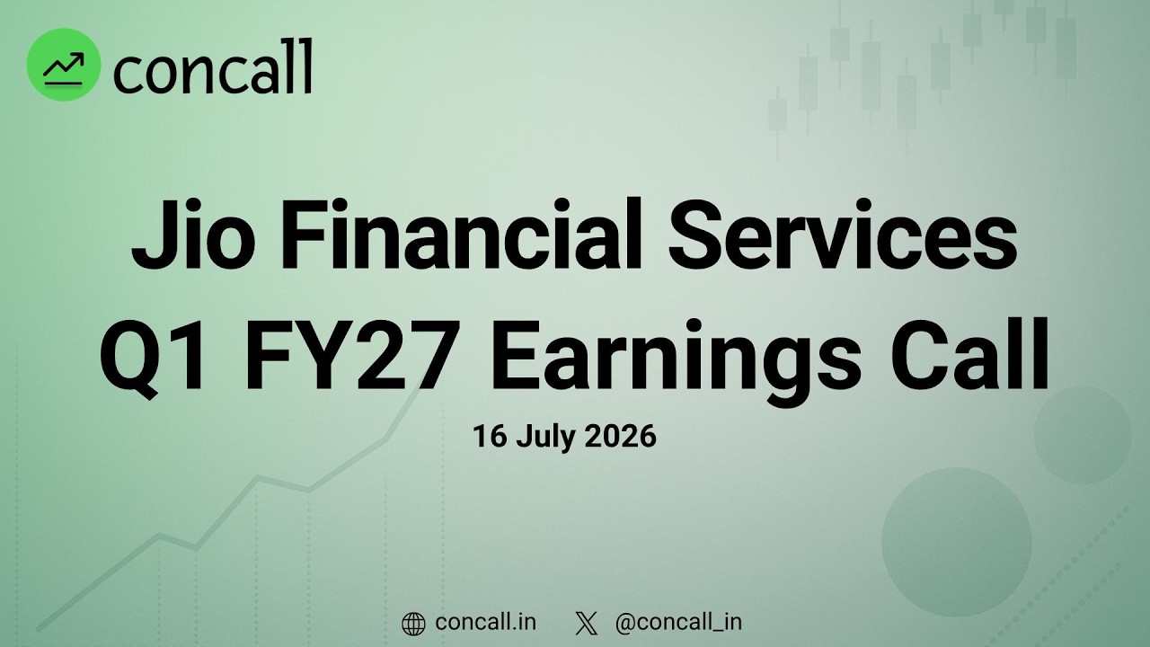 Jio Financial Services Q1 FY27 Earnings Conference Call | Concall.in