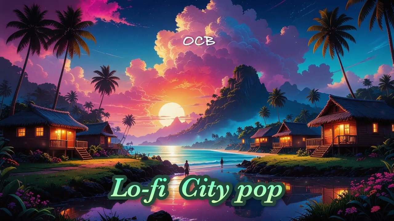 サンセット Lo-fi City Pop / Chill & Relax 作業用BGM｜トロピカル夜景ドライブ