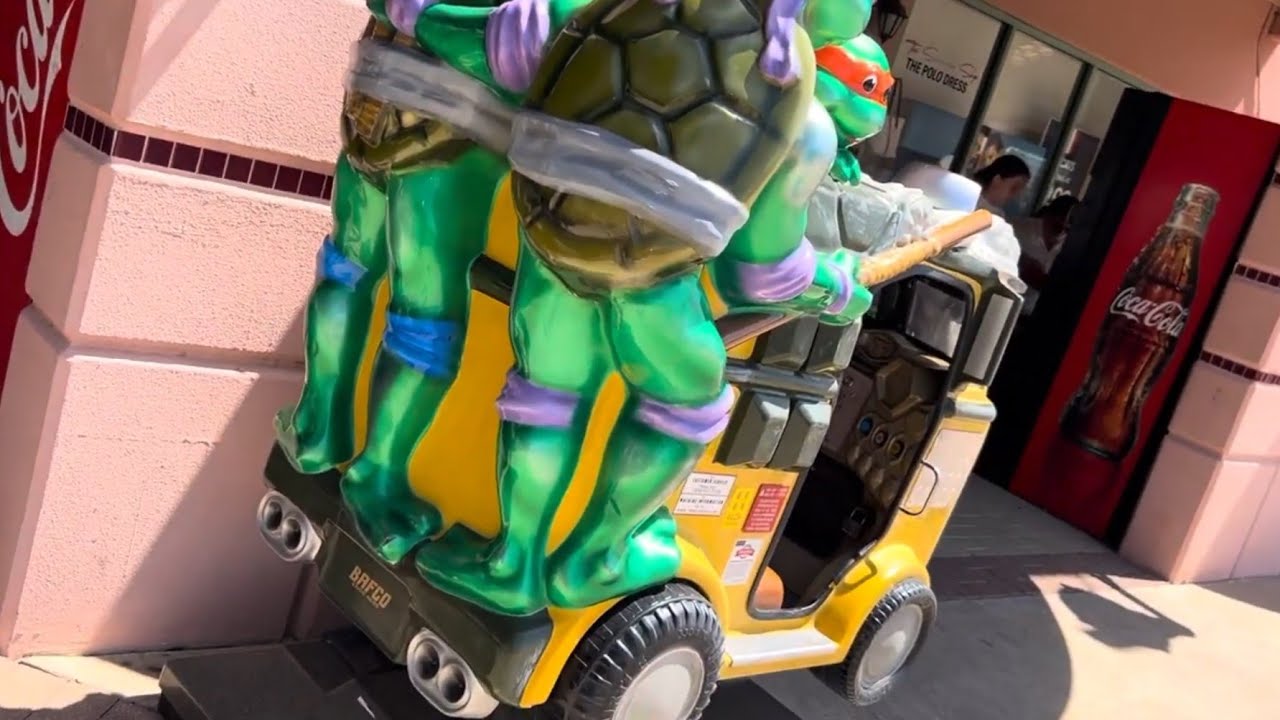 Bafco Teenage Mutant Ninja Turtles Shellraicer Van kiddie ride (Eletech Refurb) 