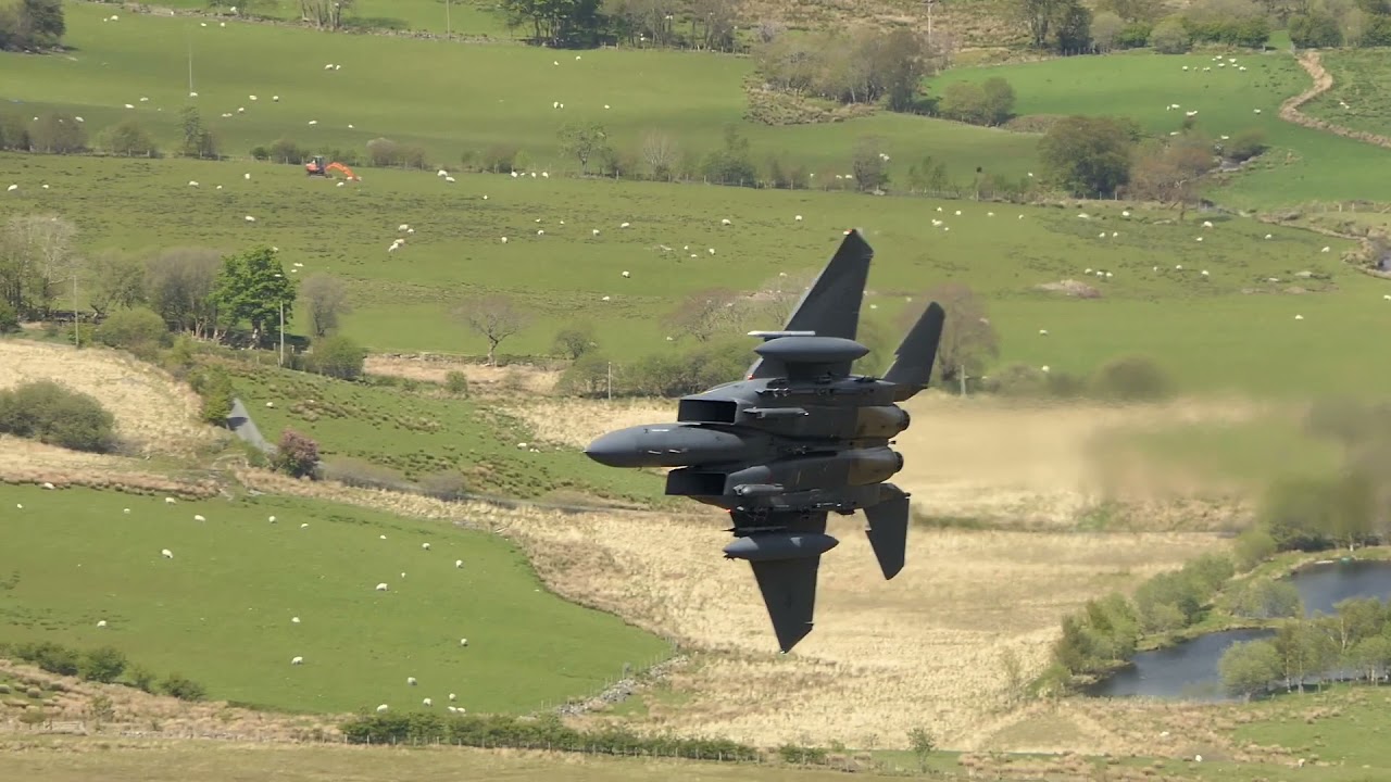 492nd Fighter Squadron ‘Hoss 21’ F-15’s at the Mach Loop 19/05/2021