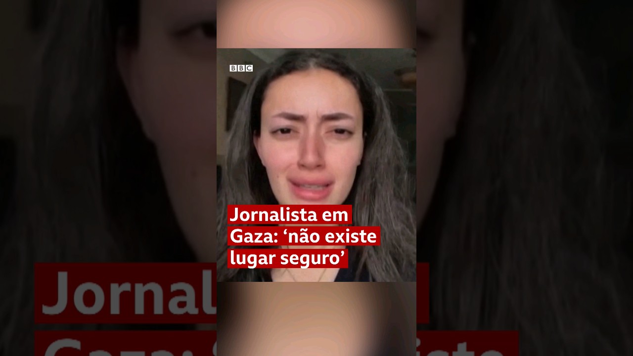 Jornalista palestina em Gaza mostra situa&ccedil;&atilde;o com bombardeios #shorts