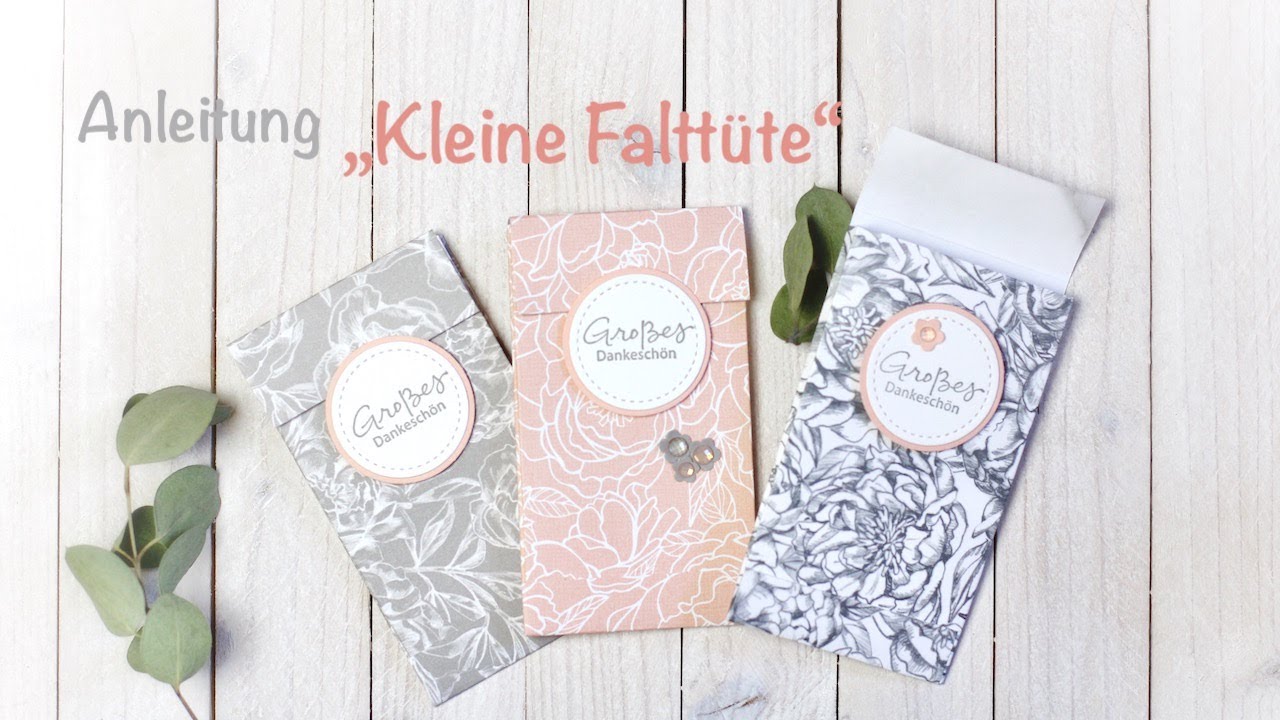 Anleitung Mini Falttüte