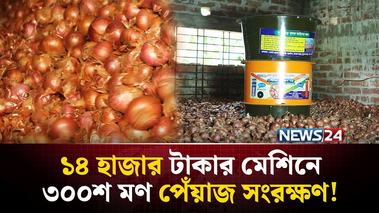 দেশীয় প্রযুক্তিতে উদ্ভাবিত যন্ত্র দিয়ে পেঁয়াজ সংরক্ষণ | NEWS24 Special