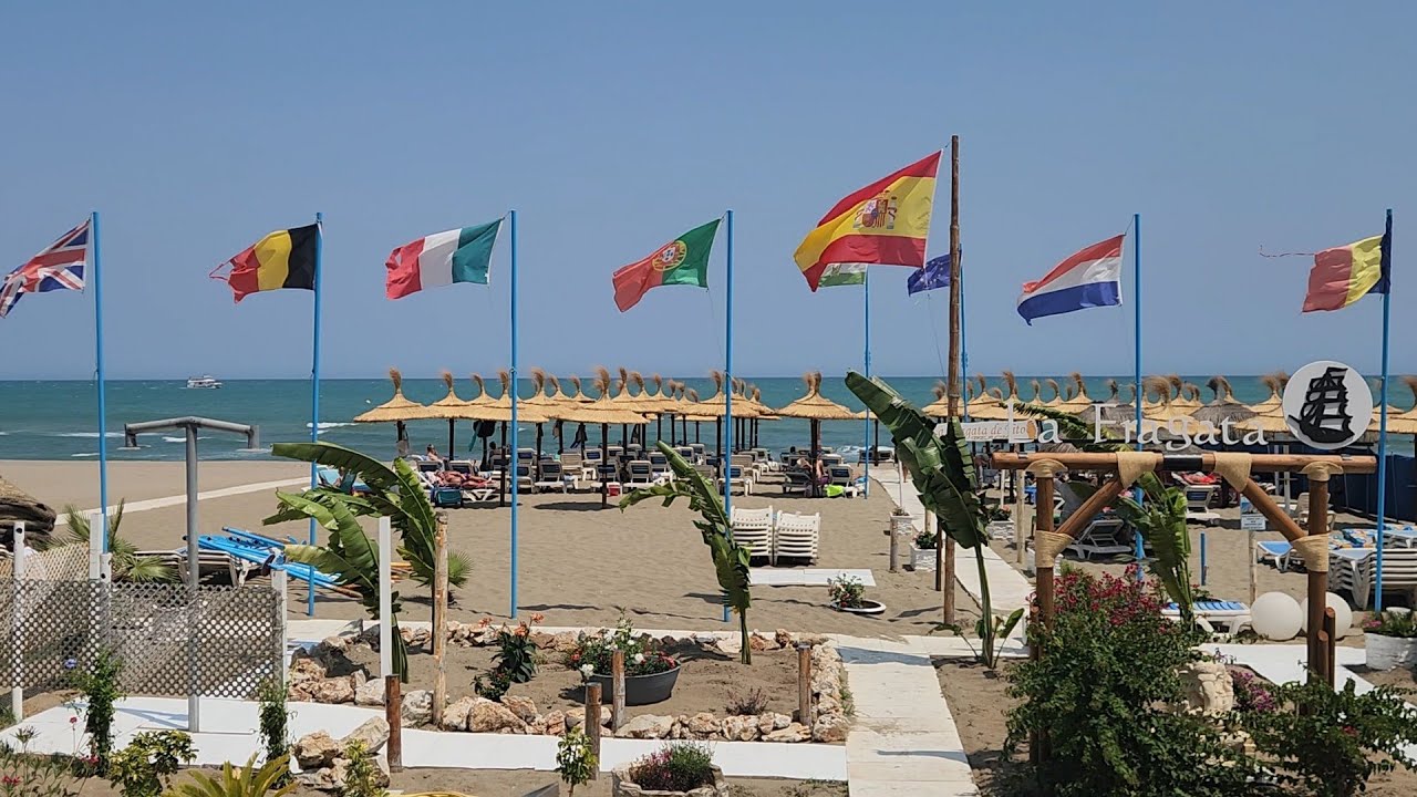 June 7th 2025 Paseo Maritimo, Promenade Torremolinos, Malaga Province, Spain