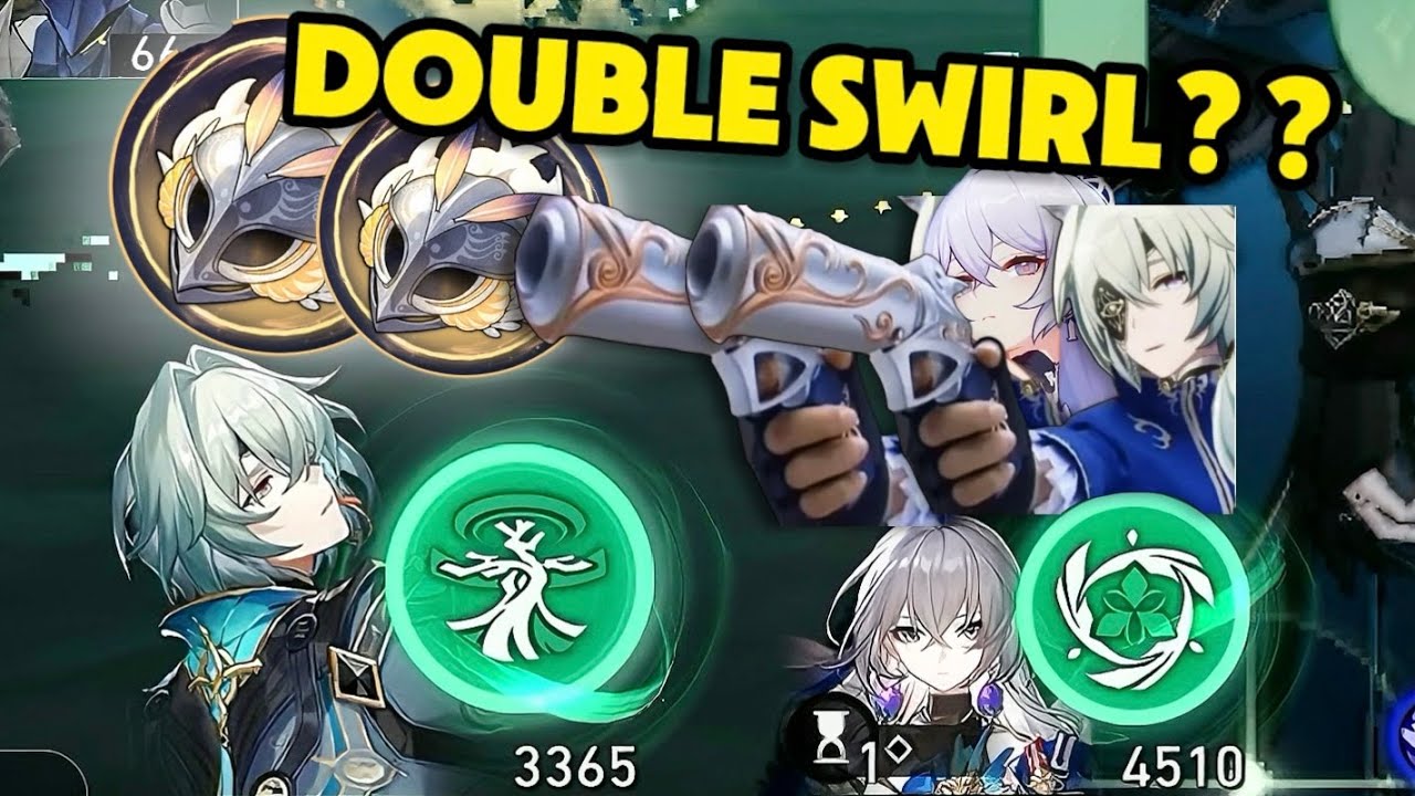 When You Try Double Swirl in HSR🤯Anaxa & Bronya 0 Cycle Pure Fiction Both Nodes | Honkai: Star Rail