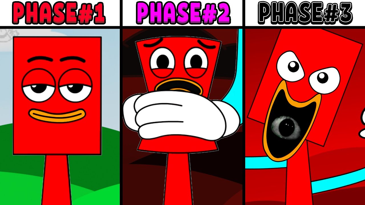 All Phases in New Incredibox Sprunki Oc of Rectangle: From Phase 1 to Phase 3